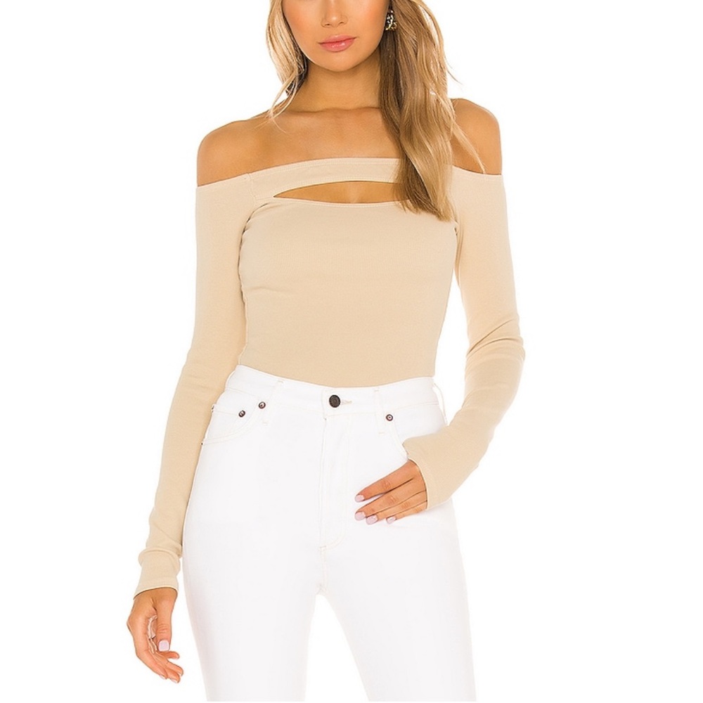 Cut Out Off Shoulder Top in Nude
Lovers and Friends